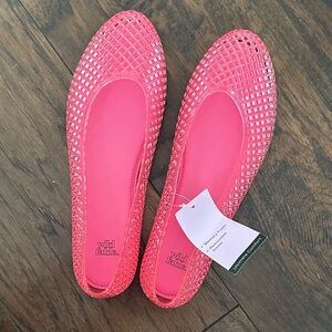 Wild Fable Bright Pink Mesh Flats